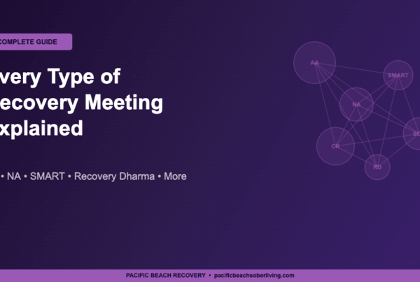 Complete guide to all types of recovery meetings including AA NA SMART Recovery - Pacific Beach Recovery